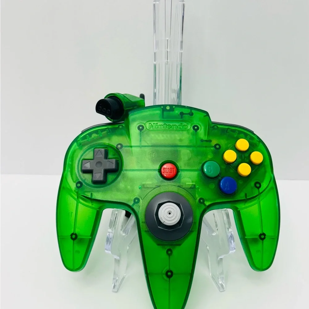 Nintendo 64 (N64) Bundle W/ Controller, ExPack, & Three Games - Jungle Green